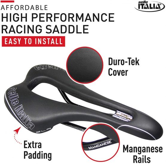 Selle Italia SLR Tm Superflow Manganese Bike Saddle - Image 3