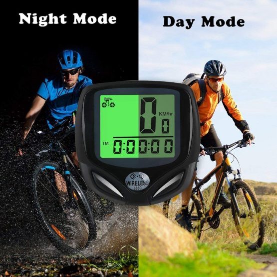 DINOKA Bike Speedometer Wireless, Waterproof Bike Computer and Bicycle Odometer with Automatic Wake-up Multi-Function LCD Backlight Display - Image 3