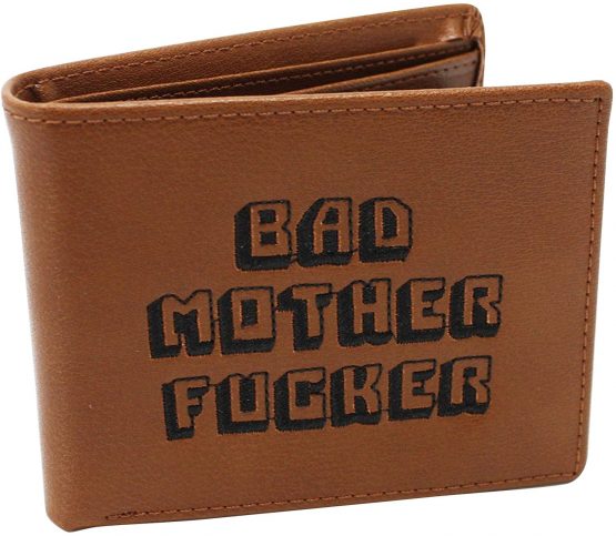 Close Up BMF Embroidered Bad Mother Fucker Genuine Leather Purse/Wallet