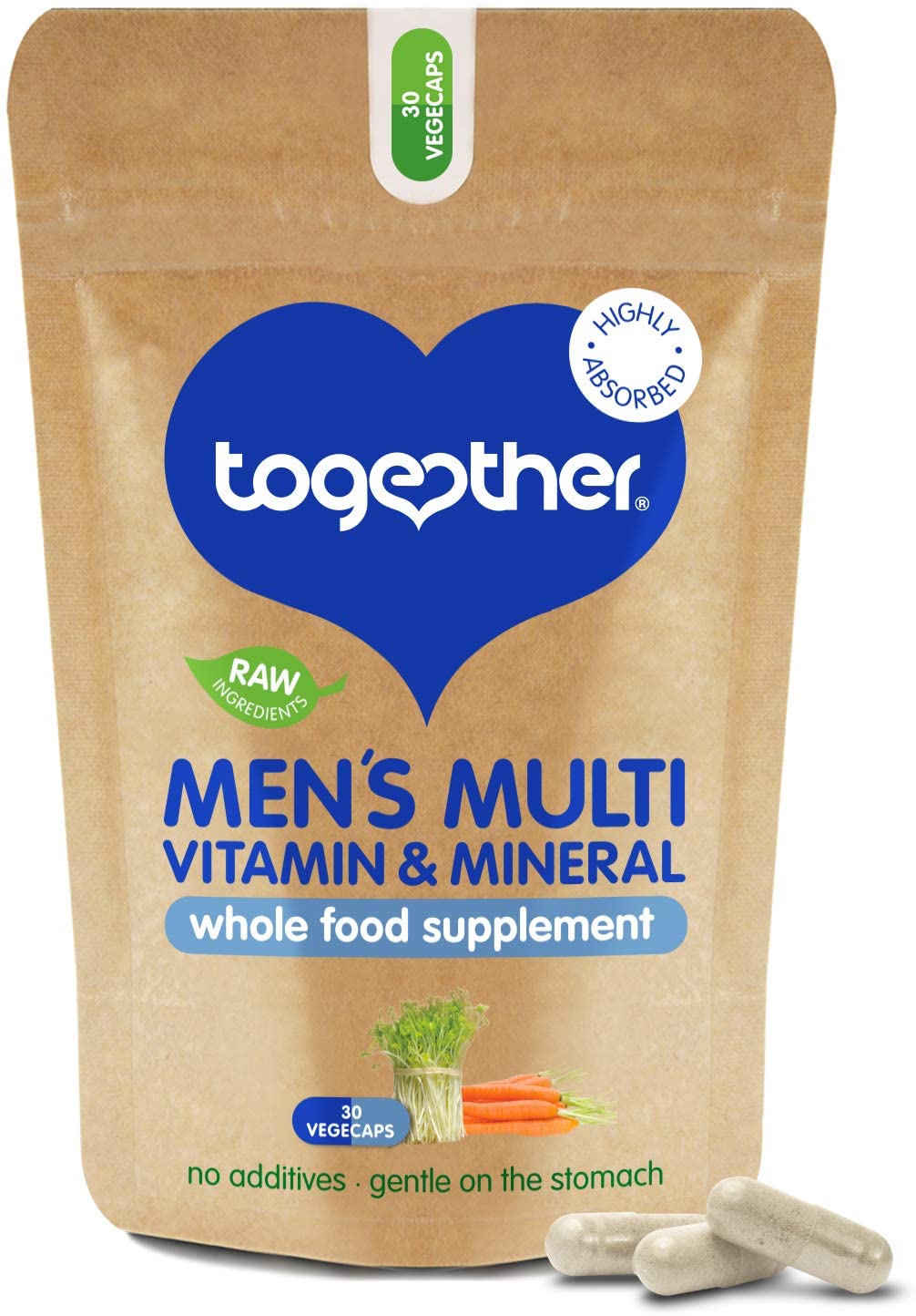 Men’s Multi VIT & Mineral, Together Health, Specially Formulated for Men, 22 Nature-Based Nutrients, Vegan Friendly