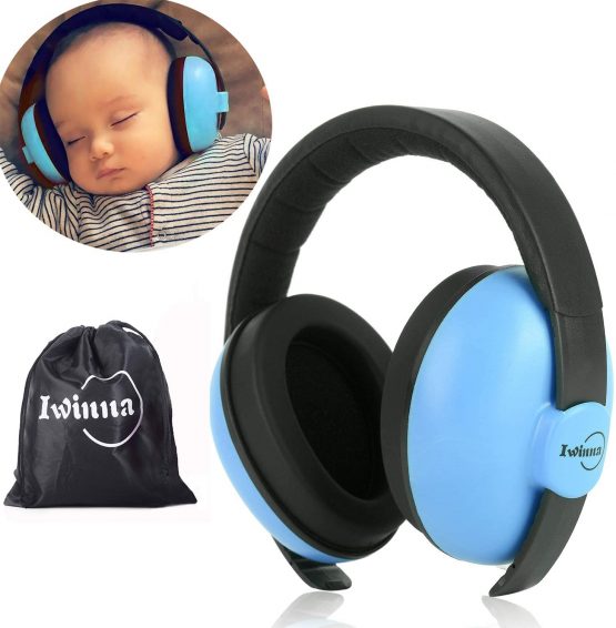 Ear Defenders Children Baby Ear Defenders Autism Kids Ear Protection Noise Cancelling Headphones for Sleeping Airplane Fireworks Loud Environments, Blue