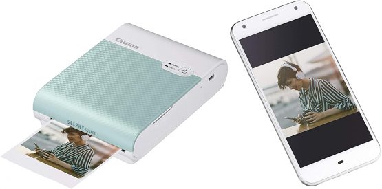 Canon SELPHY SQUARE QX10 Portable Colour Photo Wireless Printer (Mint Green) - A compact WiFi printer that prints quality square photos and connects directly to your smartphone - Image 3