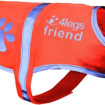 4LegsFriend Dog Safety Reflective Vest - High Visibility for Outdoor Activity Day and Night, Keep Your Dog Visible - Safe From Cars & Hunting Accidents | Blaze Orange (Large)