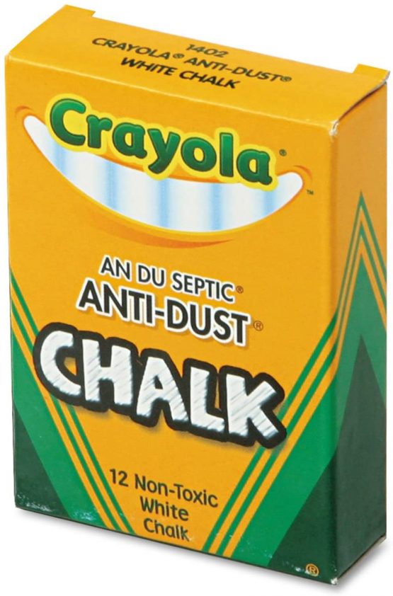Crayola White Chalk - 12 Stick Pack