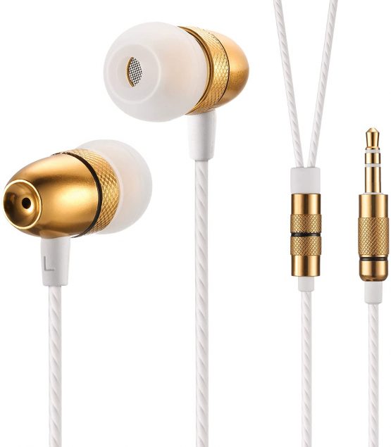 Betron ELR50G Earphones Headphones Wired In Ear Noise Isolating Earbuds Dynamic Bass 3.5mm Jack For iPhone iPad Smartphone Laptop MP3 Player CD Player Tablet etc - Image 2