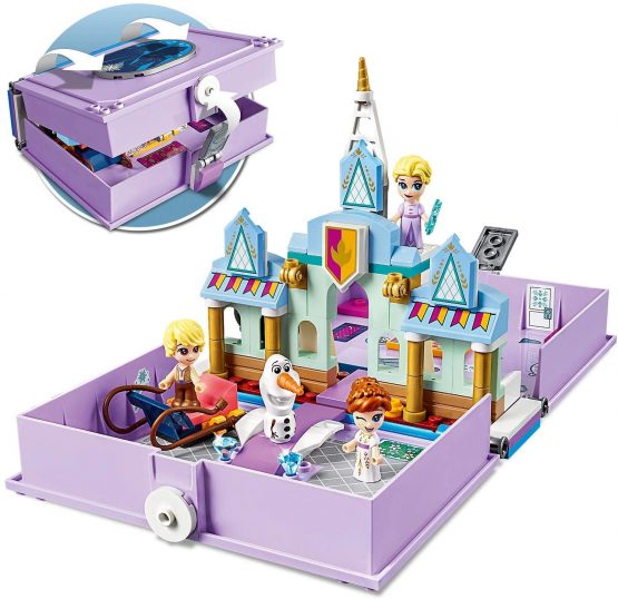 LEGO 43175 Disney Princess Frozen II Anna and Elsa’s Storybook Adventures Playset, Portable Travel Case Toy - Image 2