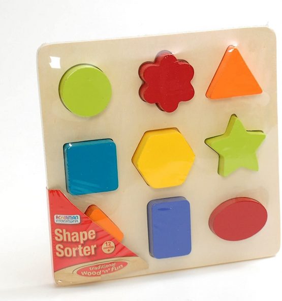Ackerman Wooden Shape Sorter Sorting Puzzle