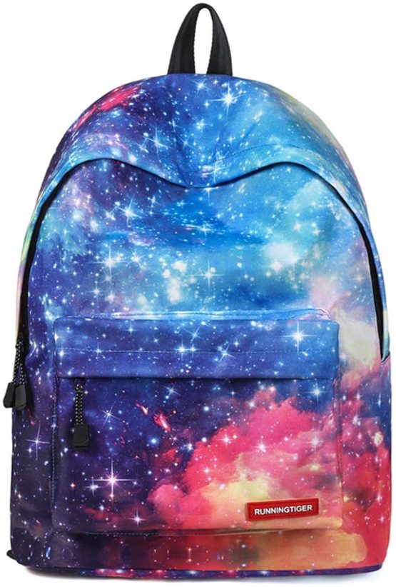 FANDARE Casual Daypack Backpacks Galaxy School Bag for Girls Boys High College Teens Knapsack Men Boy Women Travel Laptop Rucksack College Bookbag Waterproof Polyester Blue