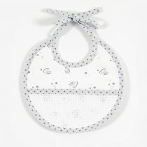 DMC Birth Bib Grey, Cotton