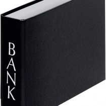 Falken Bank Folders for A5 Landscape File with Polypropylene Plastic Cover Outer 2-Ring Mechanism Black Account Pull Ring Folder Double Lever Arch File Letter File Office Folder Plastic Slotted File