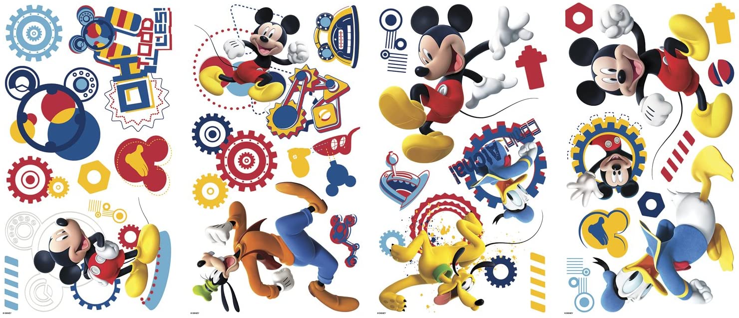 Stickers repositionnables multi-éléments Mickey Mouse Disney, Multicolor, 8 inch - Image 3