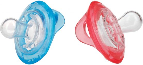 Nûby Natural FlexTM Dummies Cherry Shape Blue & Red 6-36 Months