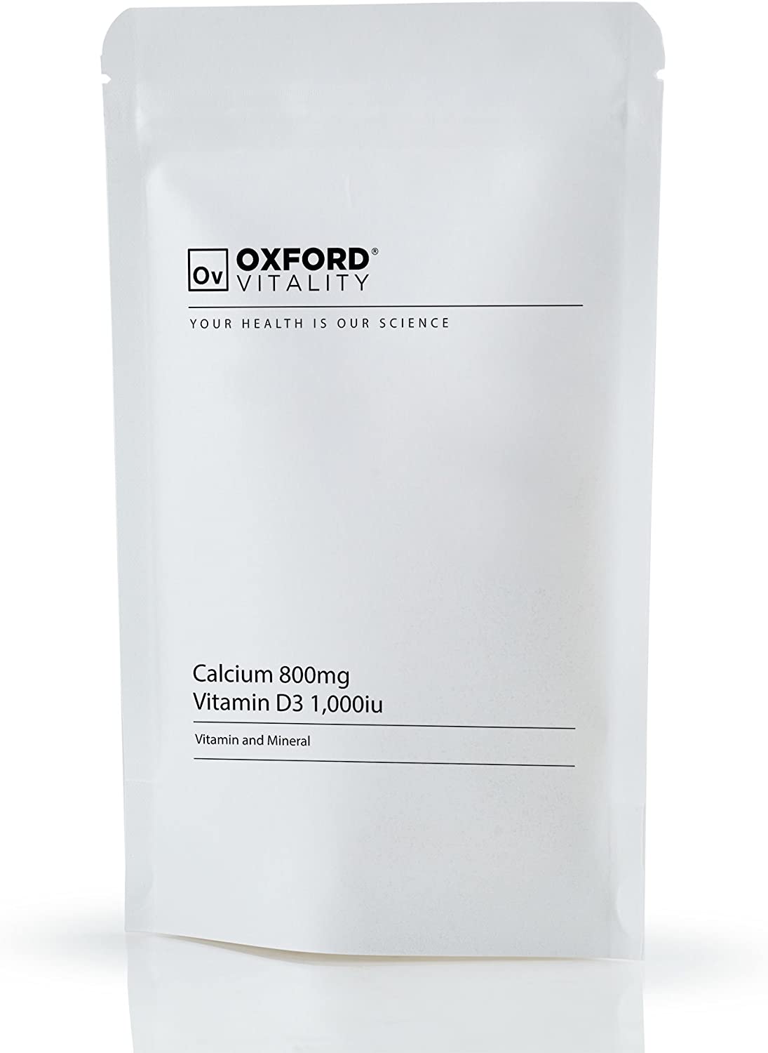 Oxford Vitality Calcium & Vitamin D Tablets, 500 count (Pack of 1)