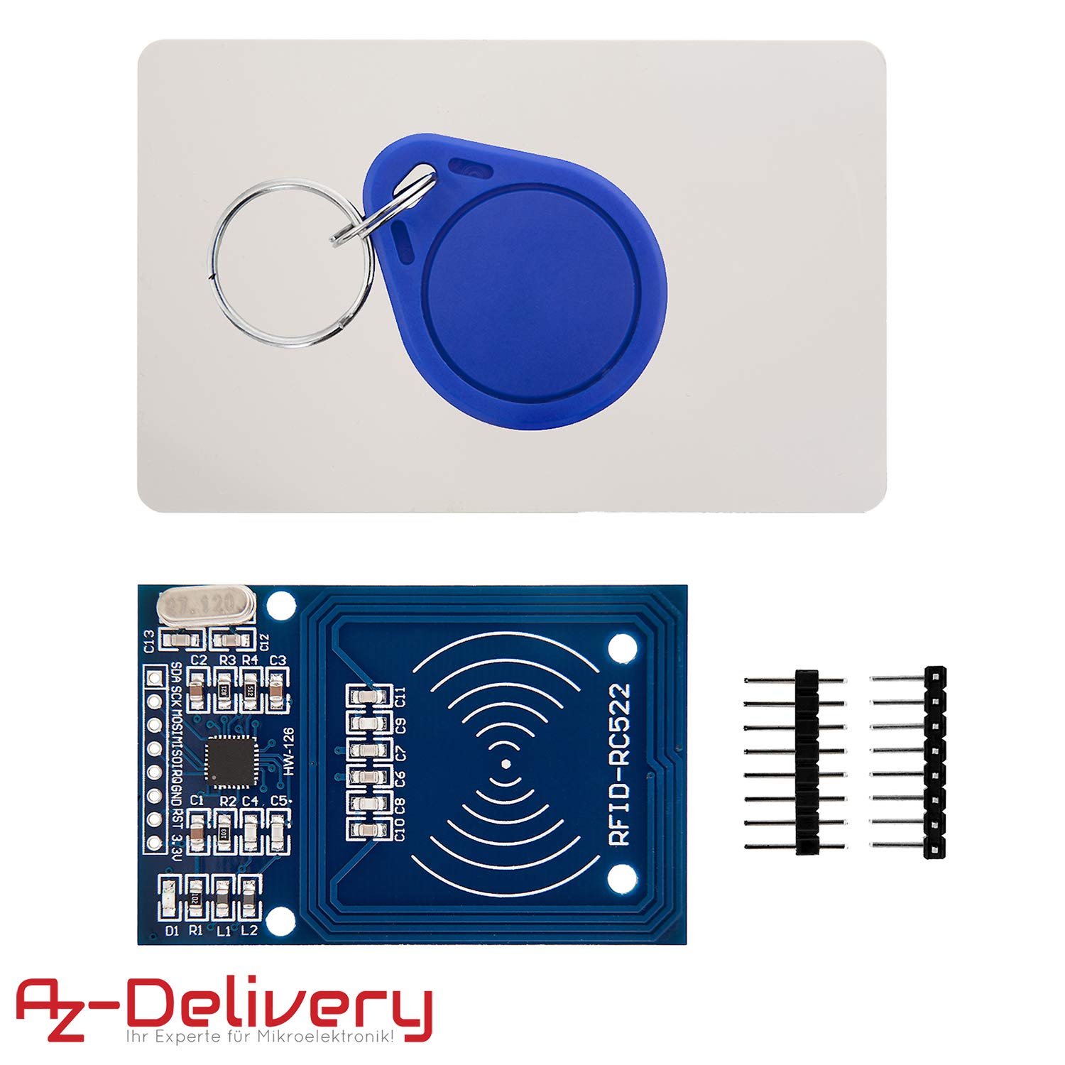 AZDelivery 3 x RFID Kit – MFRC522 RC522 RF IC Card Reader Sensor Module ...