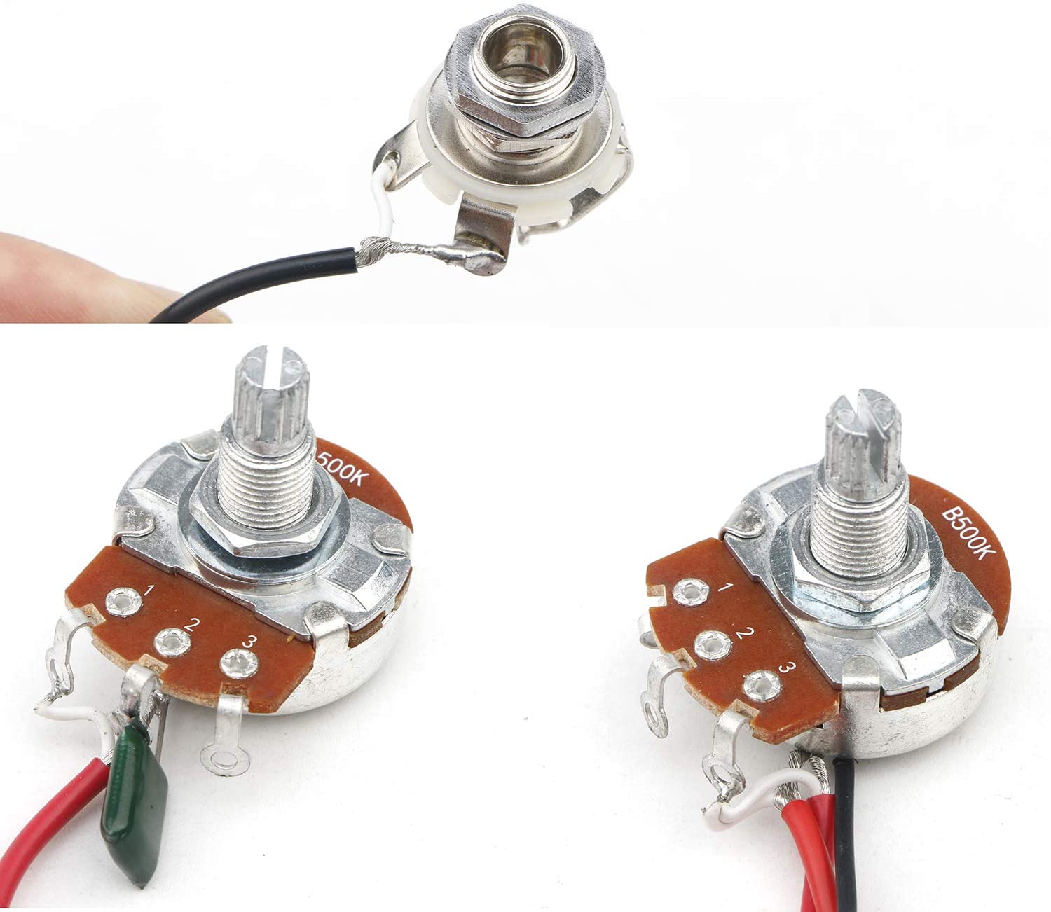 Lp Electric Guitar Pickups Wiring Harness Kit 2T2V... - Vicedeal