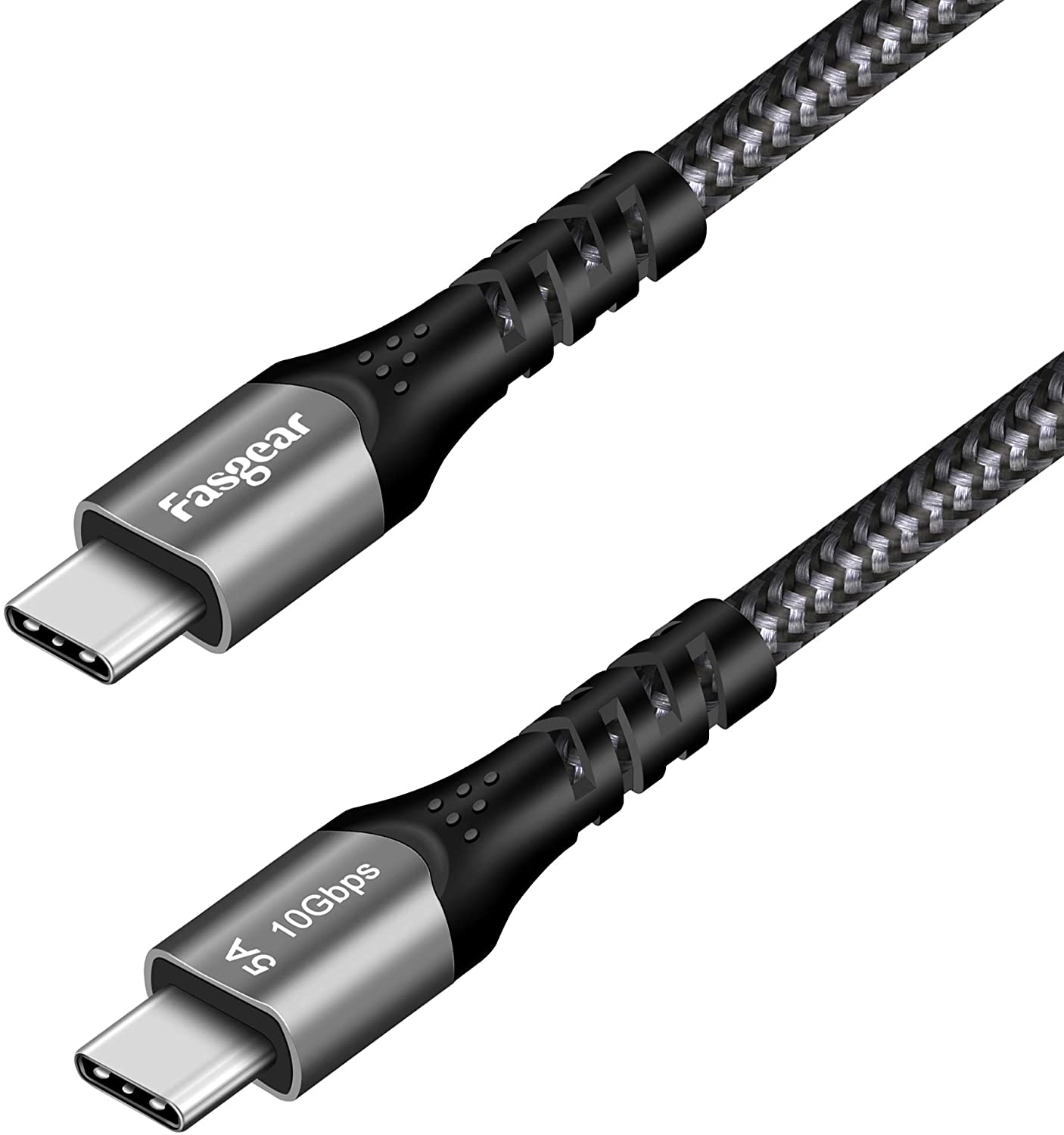 Fasgear USB C to Type C Cable, 1 Pack USB 3.1 Type C Gen 2 Fast Charge Cable, 100W 20V/5A Power Delivery