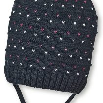 Sterntaler Baby Girls' Strickmütze, Cappellopello Flat Cap, Blue (Marine 300), 39