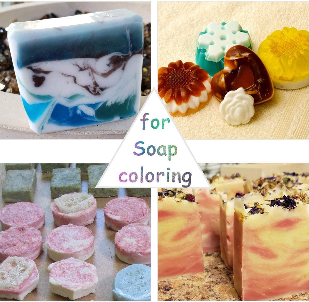 32 Colors Mica Powder, Mica Pigments Shimmery Powder in Jars, Epoxy Resin for Bath Bomb Lip Gloss - Image 3