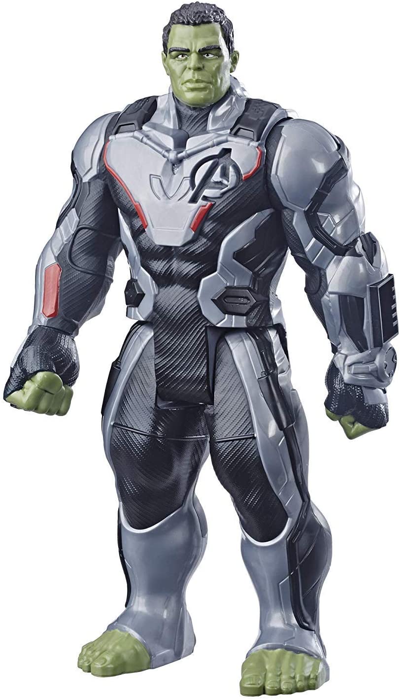Avengers Marvel Endgame Power FX Deluxe Titan Hero Series Hulk Figure, Green, 12 inches - Image 2