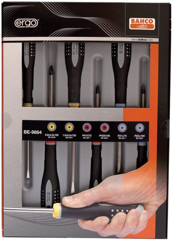 Bahco BE-9884S ERGO Mixed Insulated Screwdriver (Pack of 6) - Image 2