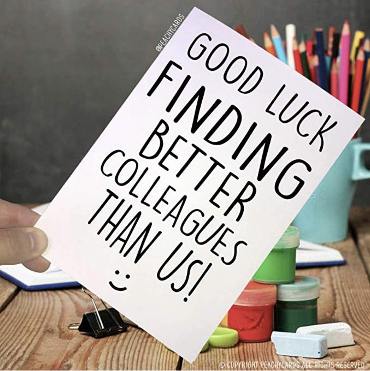 Funny New Job Card, Coworker Leaving, Good Luck, Congrats New Job Colleague Leaving Goodbye Leaving Job Funny Card Joke - Image 2