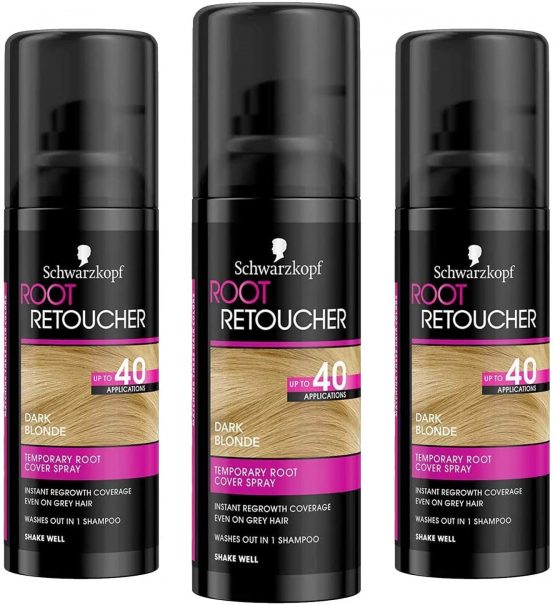 Schwarzkopf Root Retoucher Dark Blonde, 3 x 120 ml