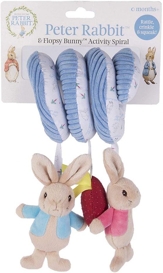 Rainbow Designs Peter Rabbit Activity Spiral for Babies - Spiral Pram and Carseat Toy - Early Development Toys - Image 3