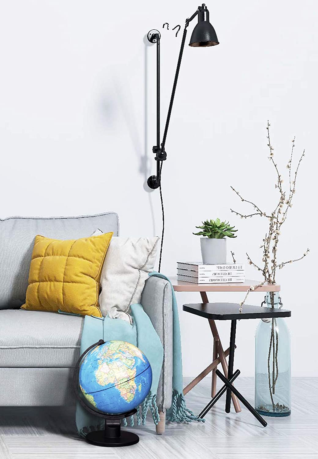 Exerz 25cm World Globe Educational, Political Map Swivel Rotating Desk Earth Globe, Geography Learning Home School Office - Image 4