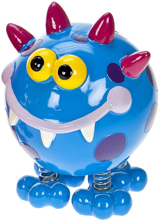 Cute Blue Monster Childrens Piggy Bank Money Box Gift for Boys or Girls - Image 2