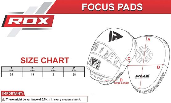 RDX Boxing Pads Focus Mitts Maya Hide Leather Curved Hook and Jab Target Hand Pads Great for MMA, Kickboxing, Martial Arts, Muay Thai, Karate Training Padded Punching, Coaching Strike Shield - Image 3