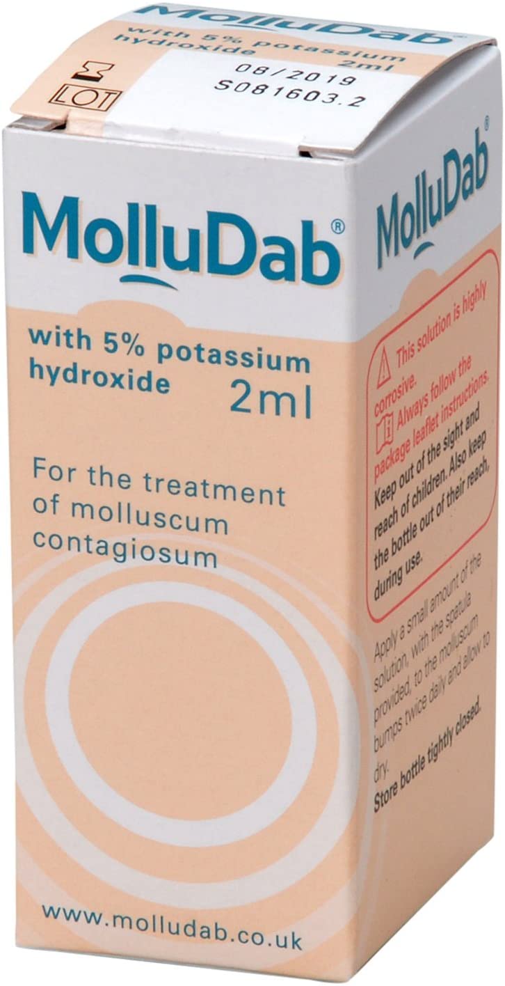 Molludab Molluscum Solution, with 5% Potassium Hydroxide to treat Molluscum Contagiosum, 2 ml, Clear, 2ml (Pack of 1) - Image 3