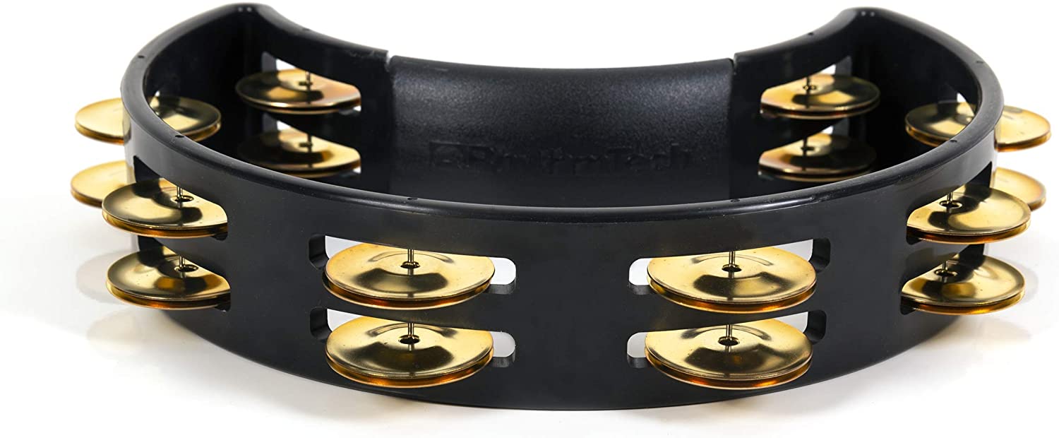 Rhythm Tech Tambourine Brass Jingles - Black - Image 2