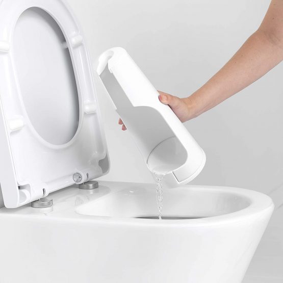 Brabantia 414664 Toilet Brush and Holder (White) Corrosion Resistant, Easy Clean Bathroom Accessory Set, 0.99 cm*11.99 cm*10.01 cm - Image 3
