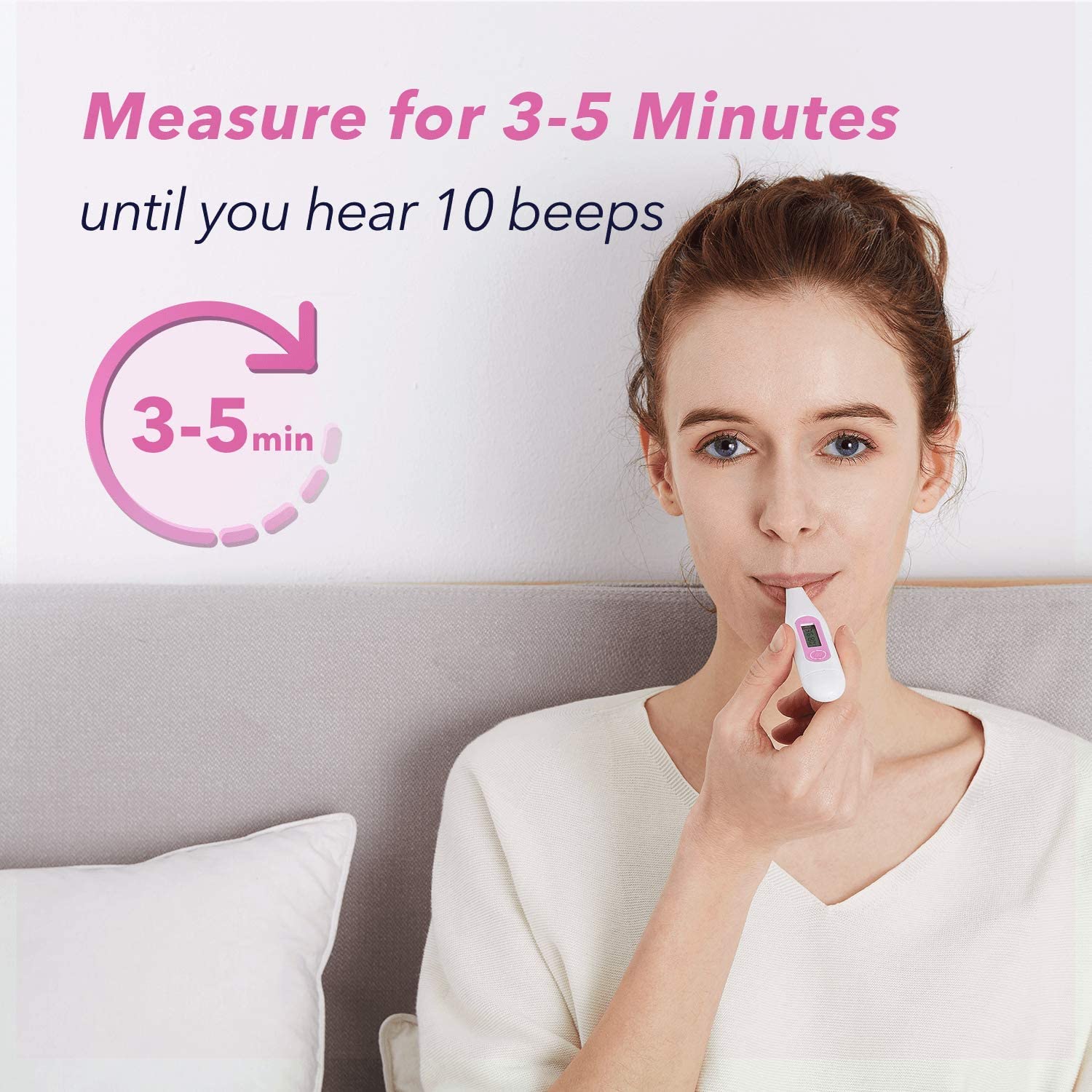 Digital Basal Body Thermometer, femometer Fertility Monitor Record BBT