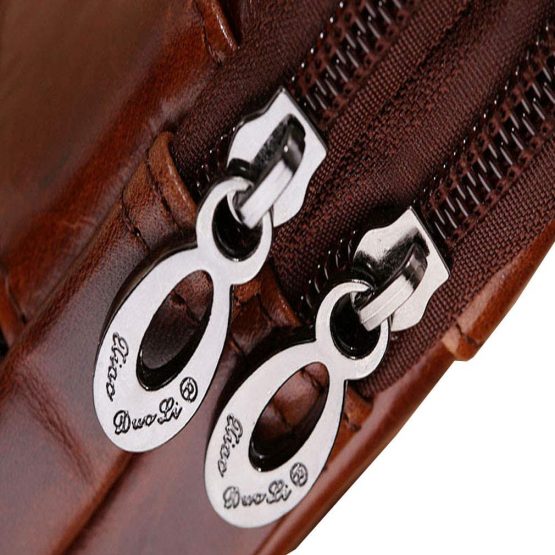 Xieben Leather Phone Belt Holster Waist Case Bag for Men Travel Outdoor Camping Cell Phone Loop Pouch Pack Purse Wallet Holder for iPhone Coffee - Image 4