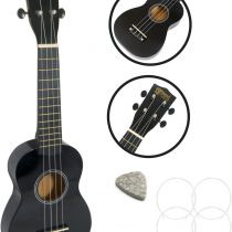 Soprano Ukulele by Mad About - Black