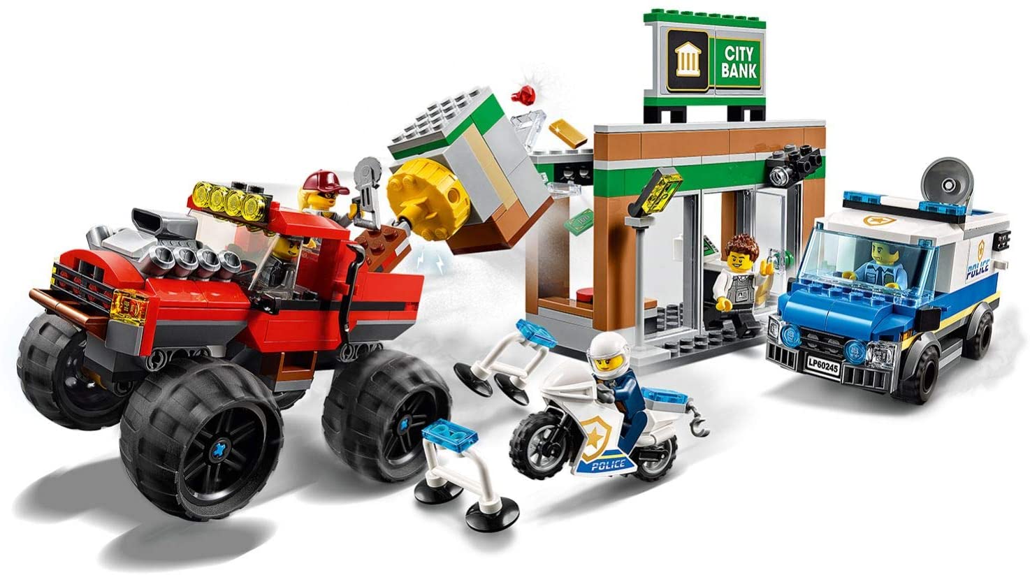 LEGO 60245 City Police Police Monster Truck Heist, Multicolor - Image 2
