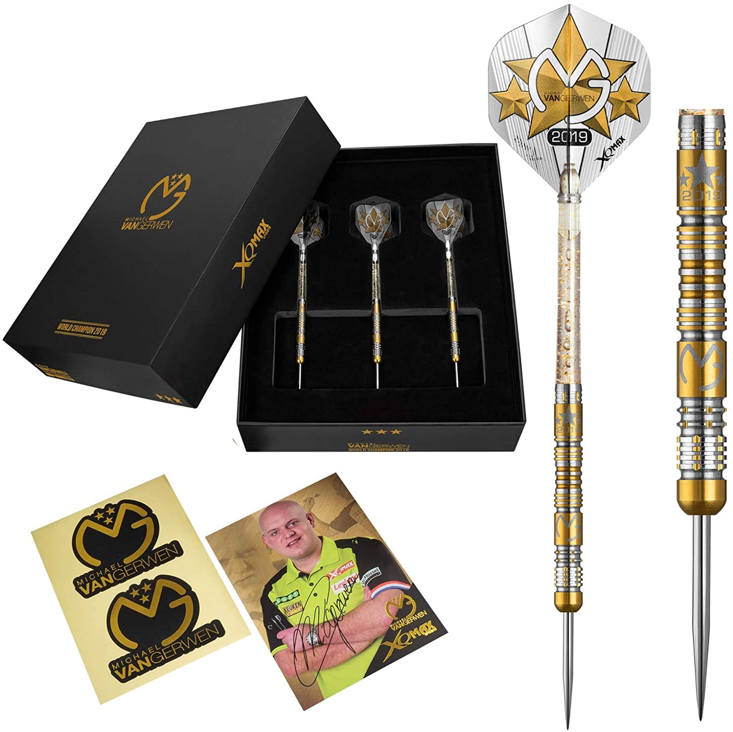 XQmax Unisex Adult MVG Darts Michael Van Gerwen WC2019 Limited Edition