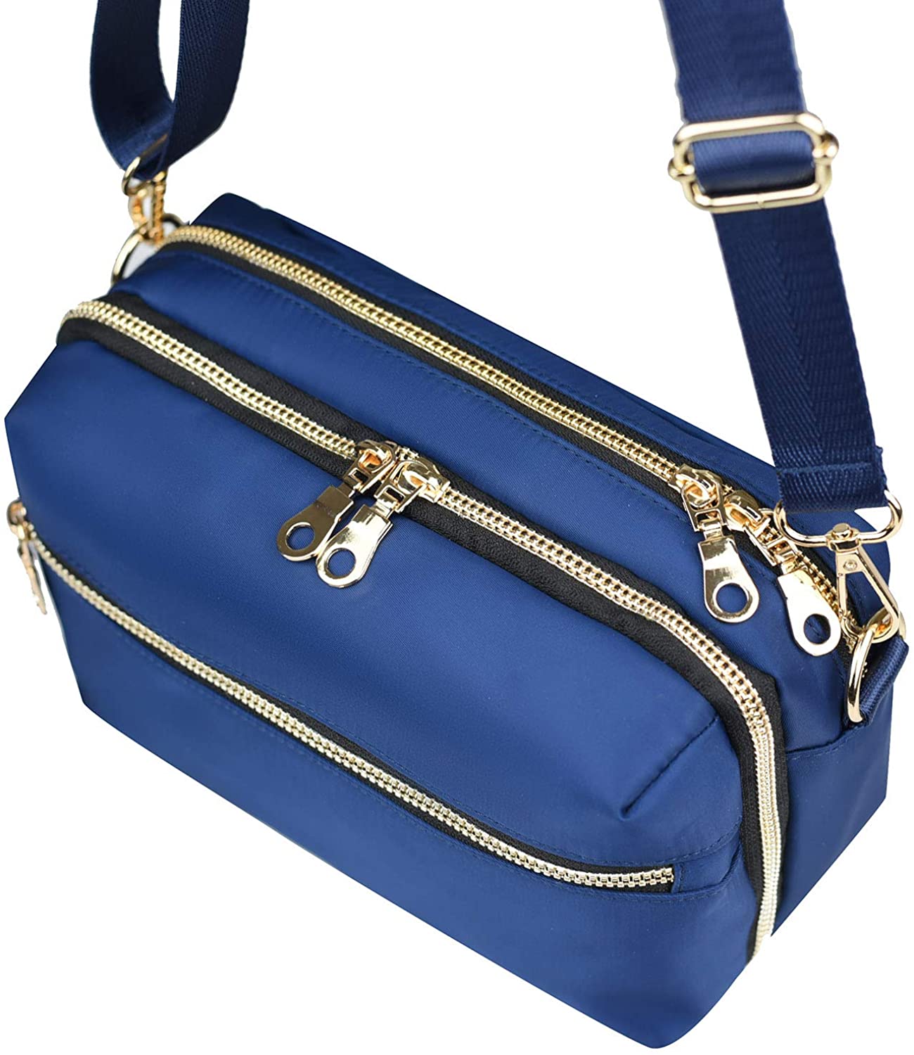 YANAIER Women Crossbody Bag, Casual Multi Pocket Handbag Purse Small Cellphone Pouch Wallet Shoulder Bag for Ladies Girls Navy - Image 4