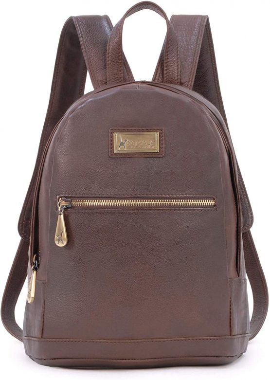 Catwalk Collection Handbags - Antitheft Backpack/Rucksack - Vintage Leather - fits iPad or Tablet - FERN - Image 3