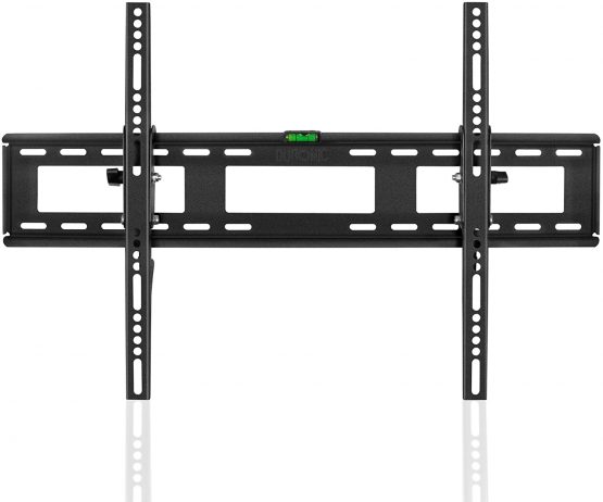 Duronic TV Bracket TVB123M | Wall Mount for 32”-60” Television Screen | Tilting Action -12° | VESA Fits Up to 600x400mm | Fixing for Flat Screen LCD/LED/OLED/QLED | Strong Heavy-Duty | Low Profile