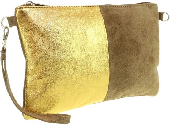 Girly Handbags Two Tone Metallic Clutch Bag - Image 2