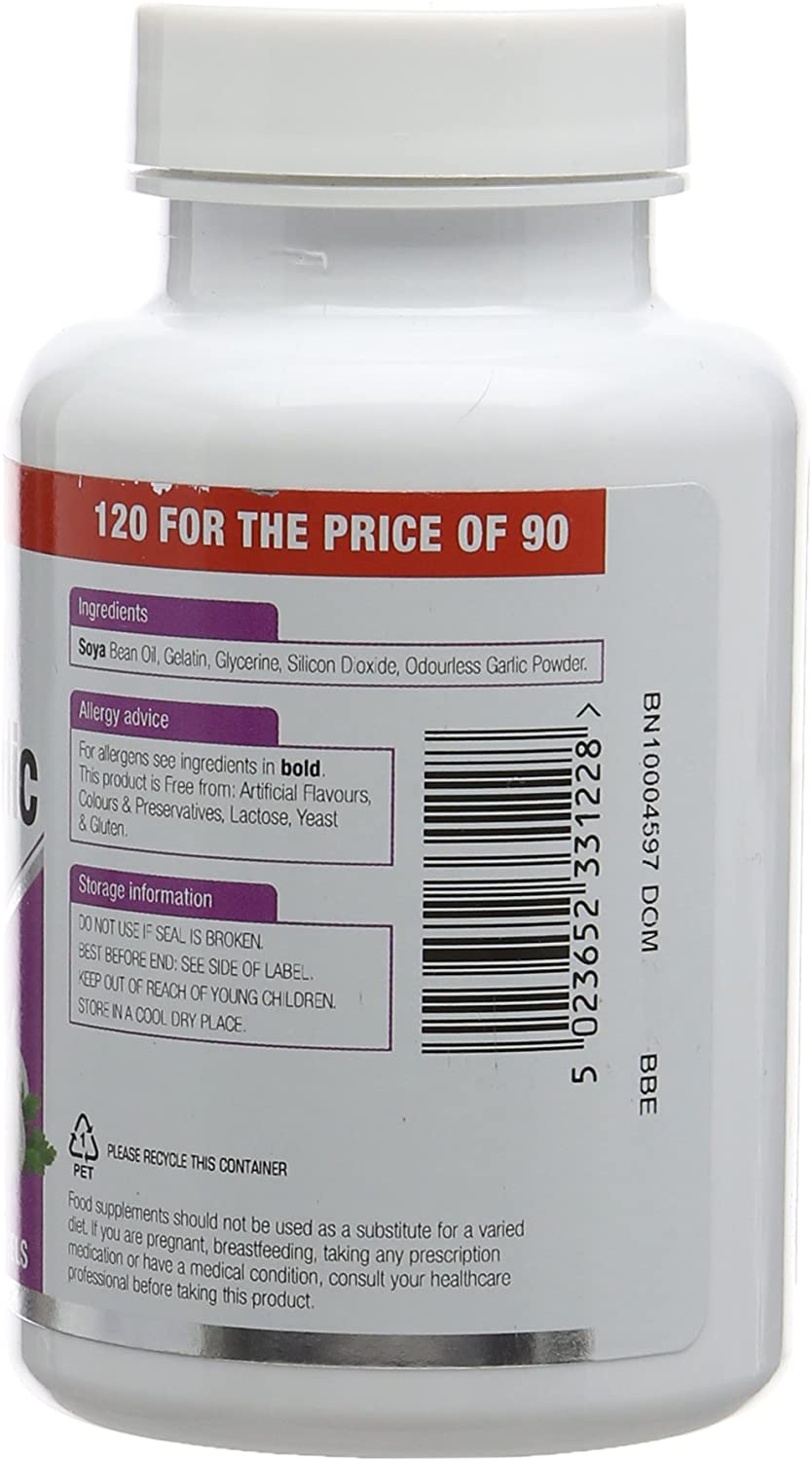 Natures Aid Odourless Garlic Pearls, Supports Heart Health and Circulation, Antioxidant, Non-GMO, Gluten-Free - Image 2