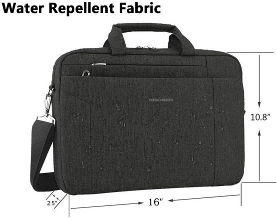 KROSER Laptop Bag 15.6 Inch Briefcase Water Repellent Laptop Shoulder Bag Satchel Tablet Bussiness Carrying Handbag Laptop Sleeve for Women/Men - Image 3