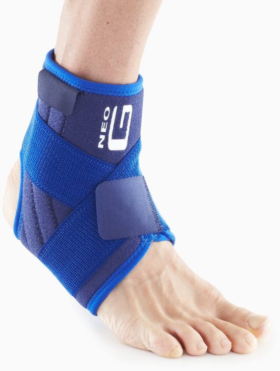 Neo G Ankle Support, Stabilized Support with Figure of 8 Strap – Support for Arthritis Relief, Joint Pain, Ankle Injuries, Sprains – Adjustable Compression – Class 1 Medical Grade – Unisex – Blue