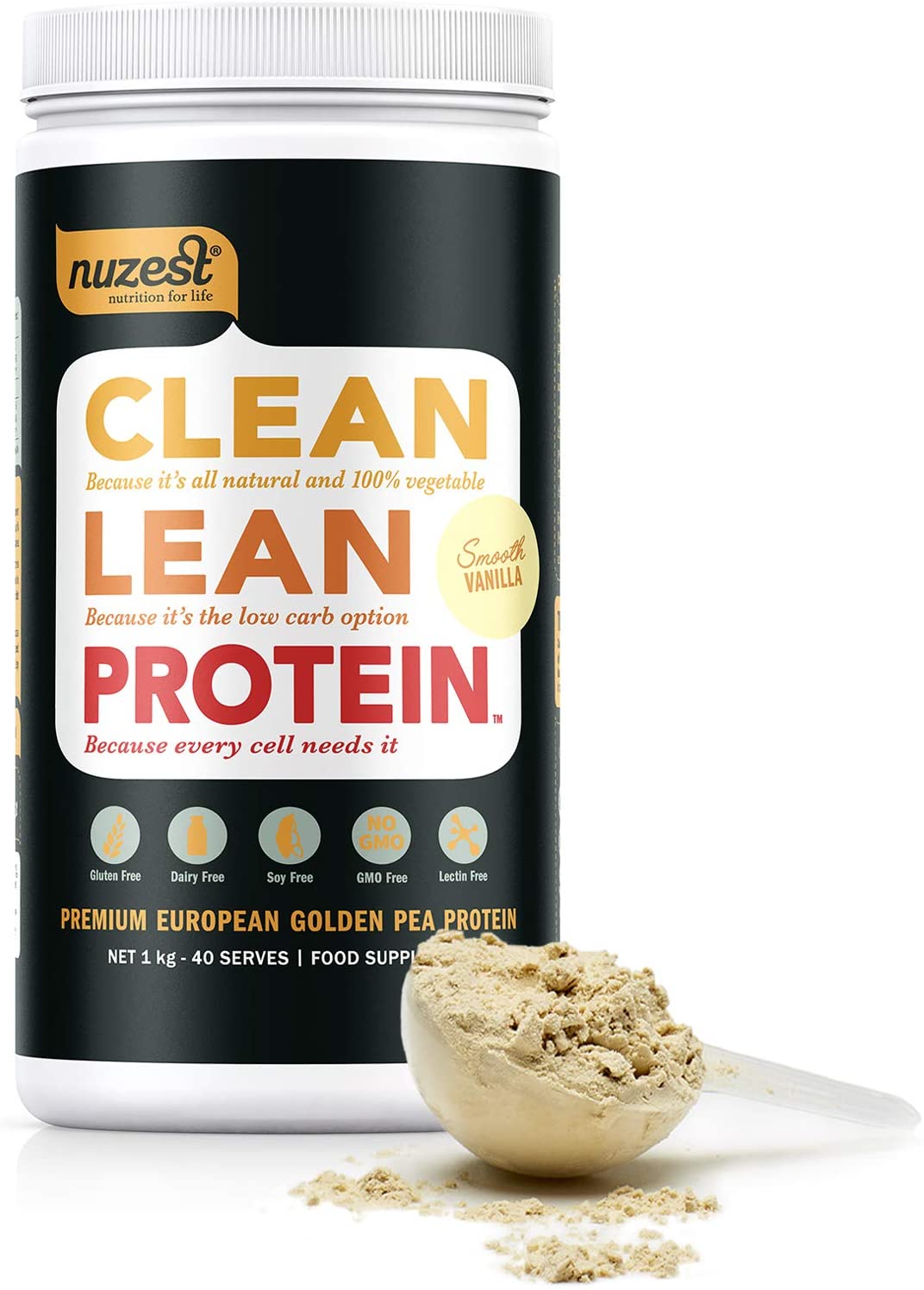 Nuzest Clean Lean Protein Premium Vegan Pea Protein Powder Plant Protein Dairy Free Gluten Free 2113