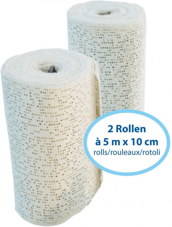 Bieco 76000010 Plaster Bandages for Baby Belly Imprint, 2 Rolls, White - Image 2
