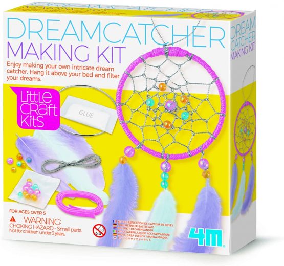 4M 404763 Little Craft Dream Catcher Making Kit, Multi Colour - Image 4