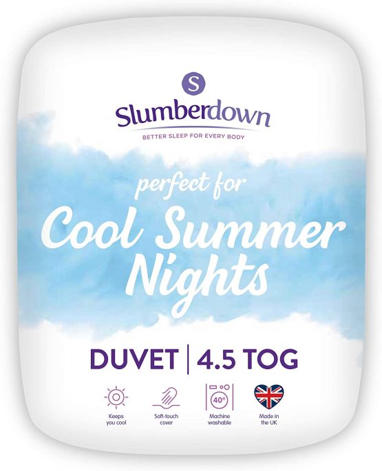 Slumberdown Cool Summer Nights King Size Duvet 4.5 Tog Summer Duvet King Size