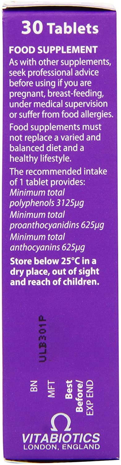 Vitabiotics Ultra Bilberry, Lutein and Zeaxanthin Tablets, White, 30 count (Pack of 1) - Image 4